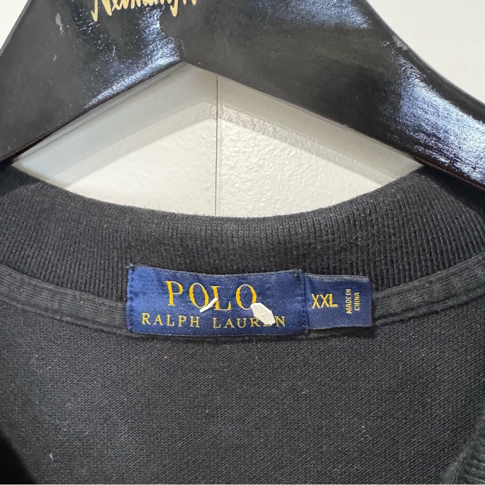 Polo Ralph Lauren Black Polo Shirt Men’s 2XL Red Pony Classic Fit Preppy - Picture 4 of 6